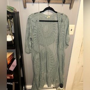 Open front cardigan style cover